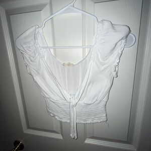 White crop top